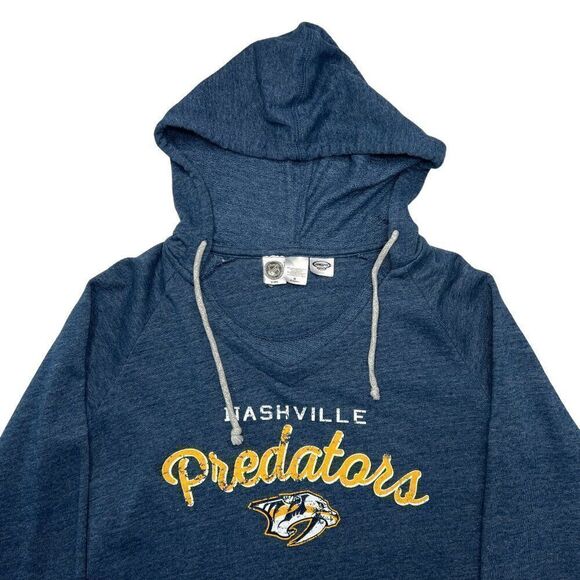 NHL Women's Nashville Predators Deep V-Neck Hoodie - Picture 3 of 11